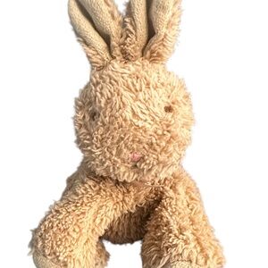 Bunnies by the Bay Shaggy Bunny Rabbit Plush Tan Brown Bean Bag Stuffed Toy 6”
